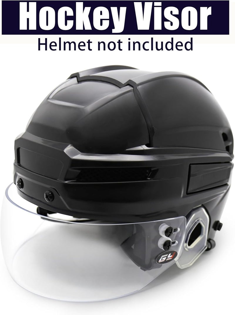 GY Hockey Visor Clear Hockey Helmet Visor Youth Hockey Half Visor Adult, Inside Anti-Fog/Outside Anti-Scratch (HV-M88) - Image 5
